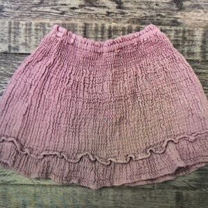 Pink Ruffled Kids Skirt